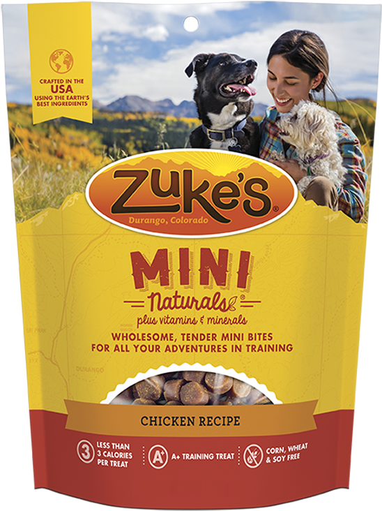 Zukes Mini Naturals Roasted Chicken Dog Treats, 6oz - Zuke's Mini Naturals (592x739), Png Download