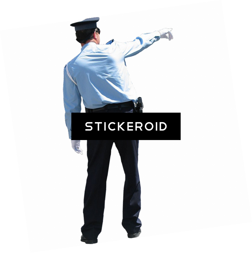 Policeman - Standing (830x831), Png Download