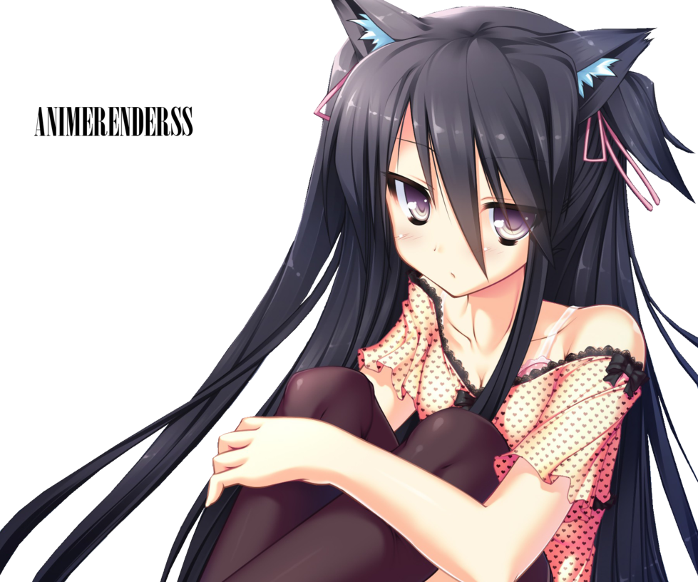 45 Images About Anime Render On We Heart It - Anime Depressed Anime Girls (979x816), Png Download