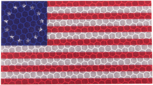 Betsey Ross - Hiviz - Patchpanel - Gator Neck American Flag (700x700), Png Download