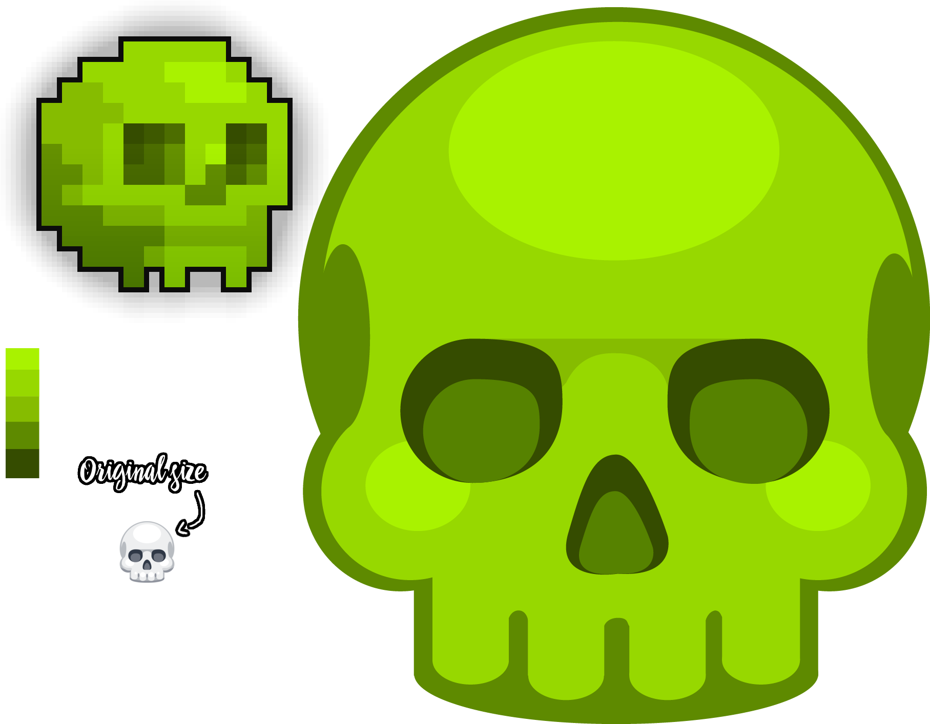[art]i Drew My Glowing Skull, I Love My Glowing Skull - Skull (1838x1440), Png Download
