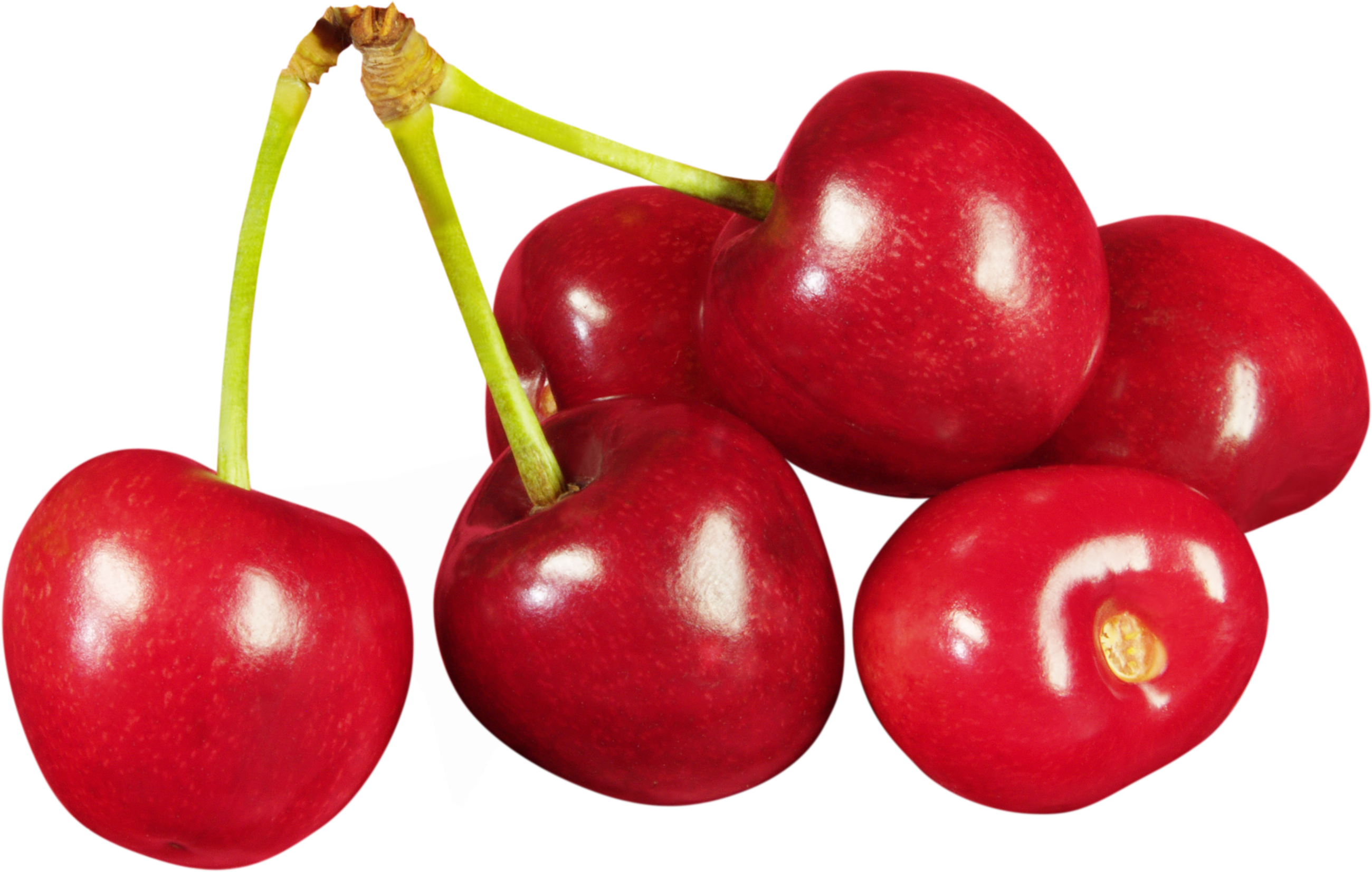 Cherries Clipart Red Cherry - Cherry Fruit Png (2600x1653), Png Download