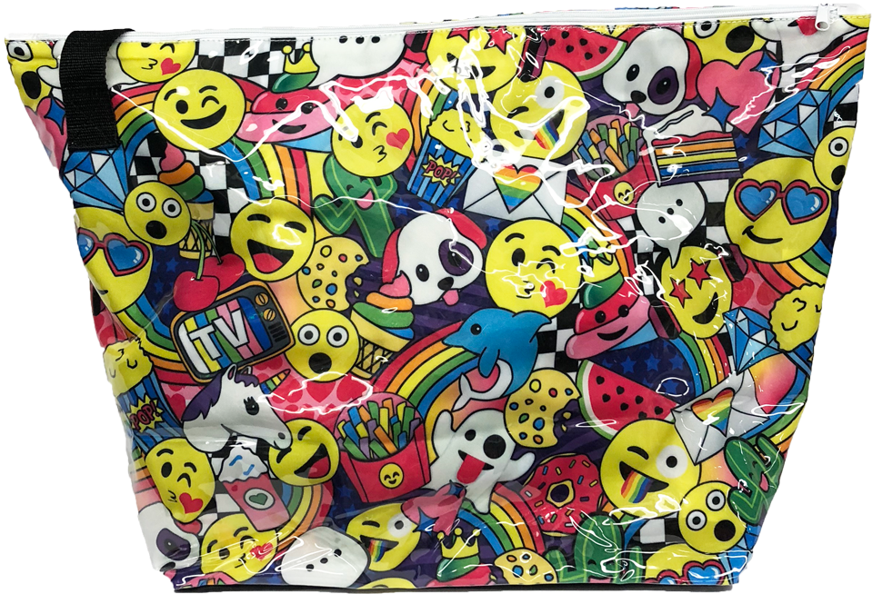 Emoji Party Weekender - Smiley (1000x1000), Png Download