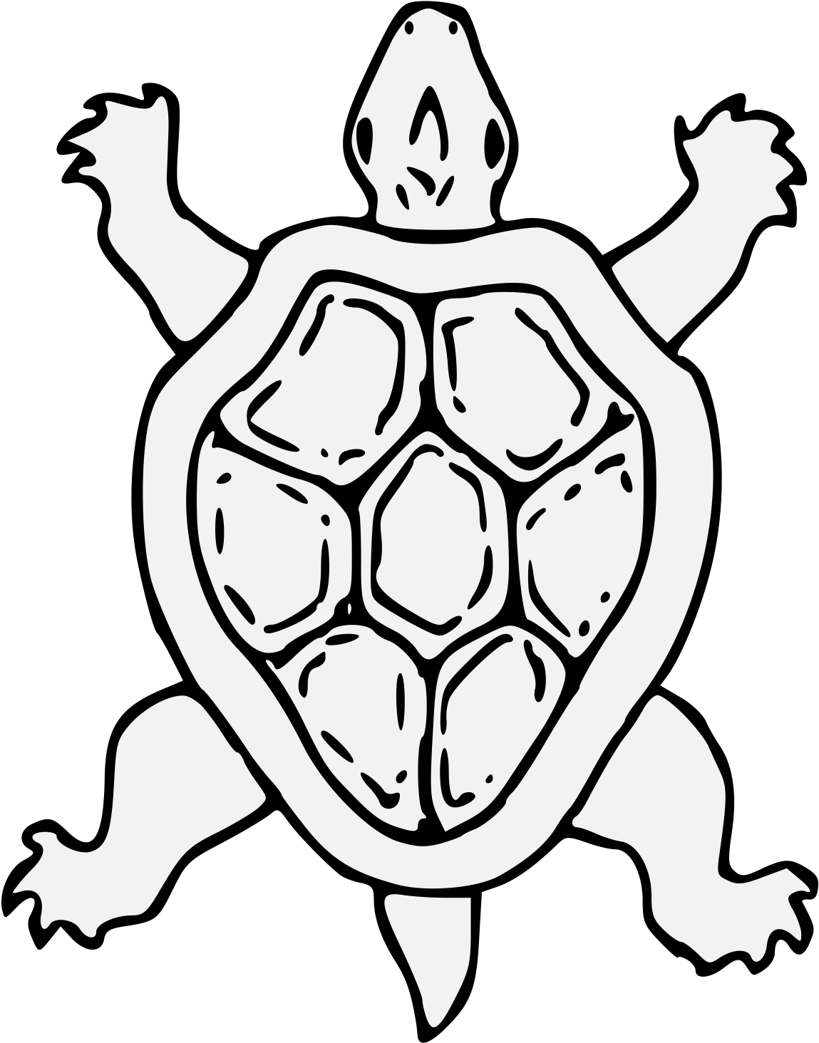 Tortoise - Sca Tortoise Heraldry (1162x1466), Png Download