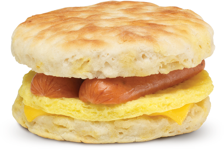 Split Sausage, Egg & Cheese Biscuit - Split Smoked Sausage Egg And Cheese Biscuits (1000x555), Png Download