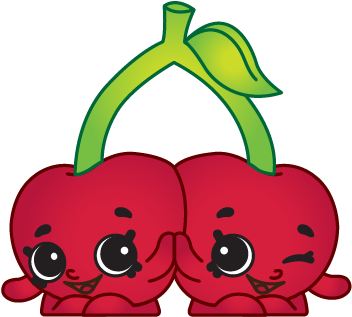 Cheeky Cherries Art - Shopkins Cheeky Cherry (400x400), Png Download