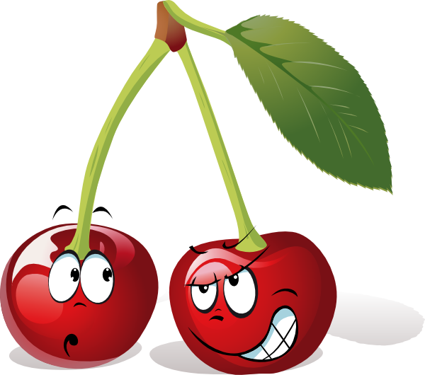 Cherries Png Clipart - Fruit Cartoon Png (600x530), Png Download