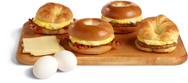 Chorizo Sausage, Egg & Cheese On A Croissant - Wawa Bacon Egg And Cheese (657x288), Png Download