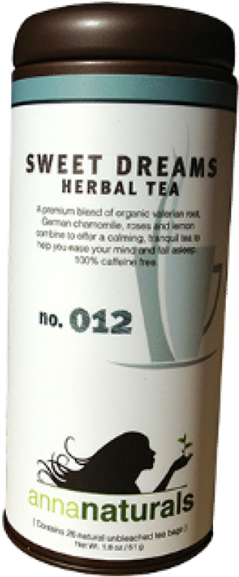 Anna Naturals Sweet Dreams Herbal Tea - Anna Naturals - Organic Red Raspberry Leaf Tea (600x600), Png Download