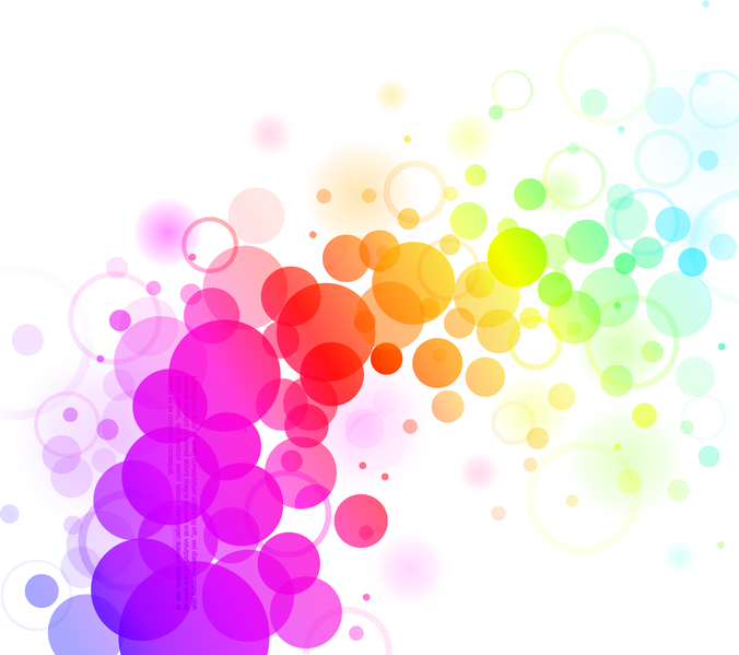 Abstract Colors Png File - Abstract Colorful Dots Background (676x599), Png Download