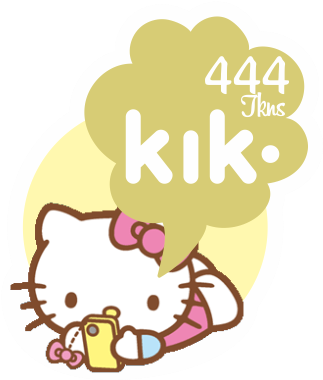 Kik - Hello Kitty (379x380), Png Download
