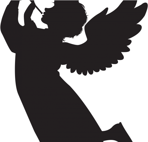 Angel Silhouette Images - Angel With Horns Png (640x480), Png Download