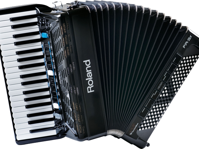 Accordion Clipart Gabbanelli - Roland Fr-3x V-accordion Piano-type Keys (640x480), Png Download