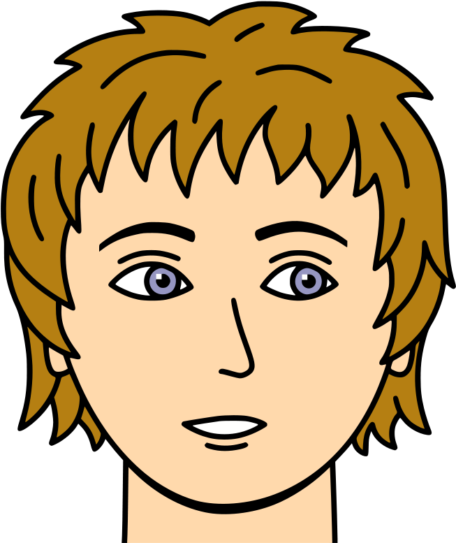 Brown, People, Man, Female, Male, Girl, Faces, Face - Face Clipart (538x640), Png Download