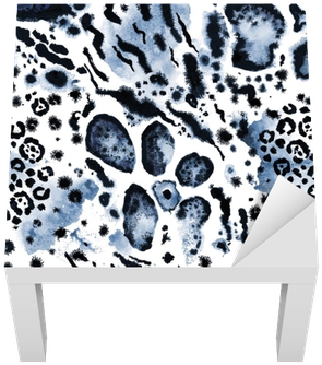 Seamless Animal Print - Watercolor Painting (400x400), Png Download