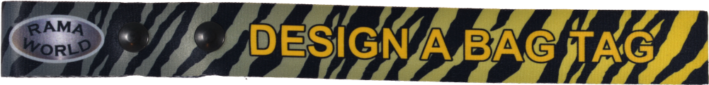 Yellow And Black Tiger Stripes - Label (1000x300), Png Download