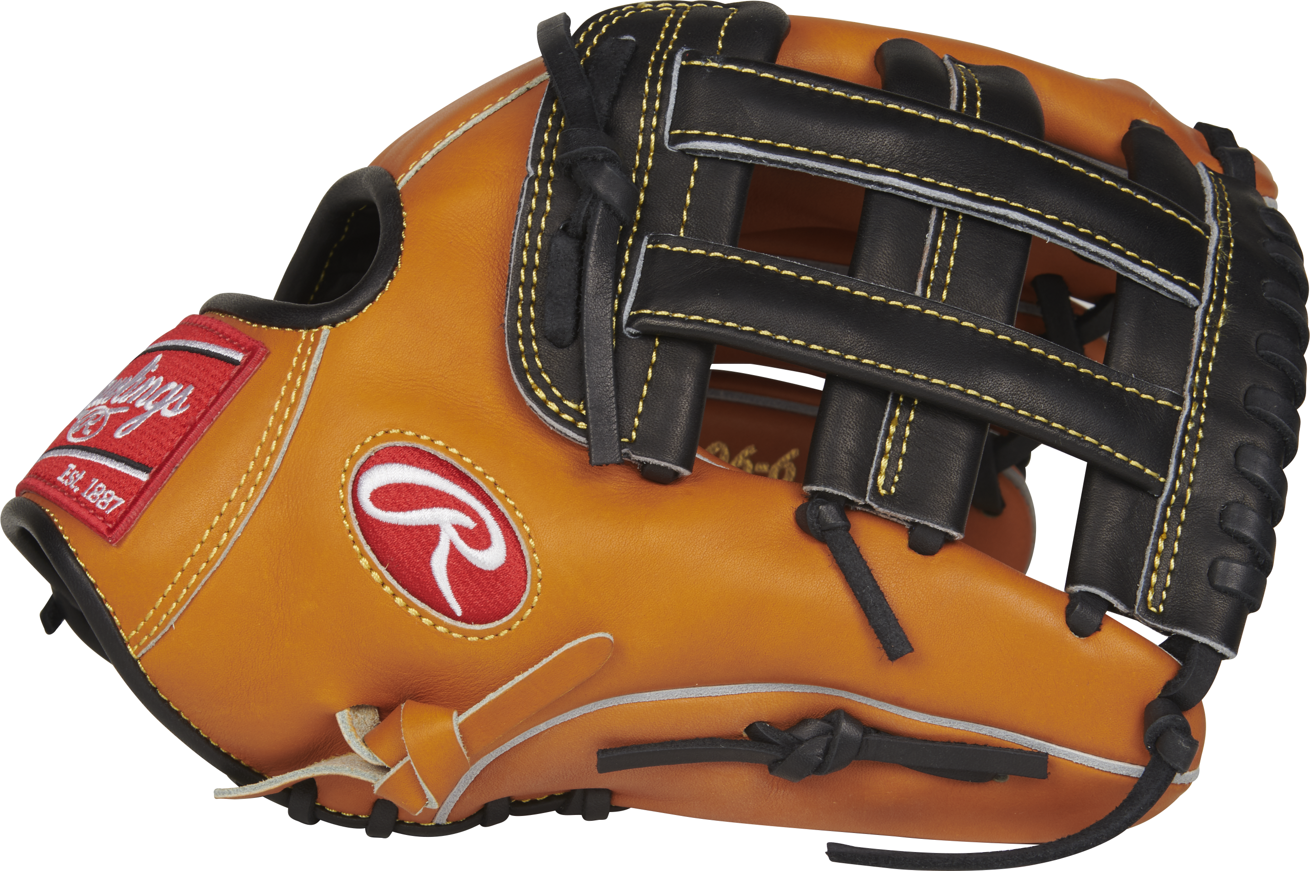 12 Inch Rawlings Heritage Pro Hp1200 Adult Baseball (2687x1788), Png Download