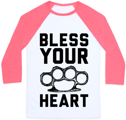 Bless Your Heart Baseball Tee - Cupcake Curls Raglan: Funny Workout Raglan From Activate (484x484), Png Download