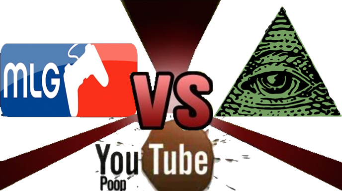 Illuminati Mlg Png Jpg Royalty Free Library - Mlg And Ytp Vs Illuminati (688x384), Png Download