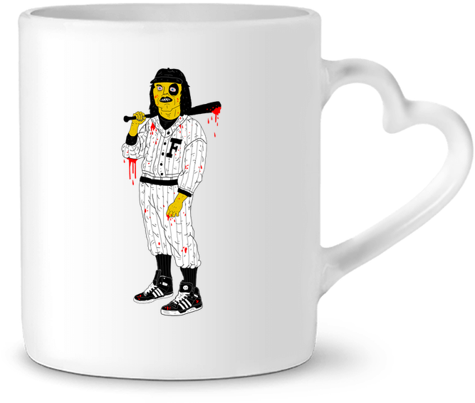Mug Heart Hardcore Baseball Player By Nick Cocozza - Baseball Furies Canvas Print - Small By Nick Cocozza (690x850), Png Download