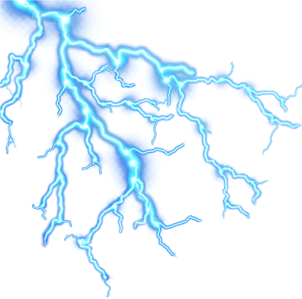Lightning Strike Transparent Image - Thunder Png (1000x1000), Png Download