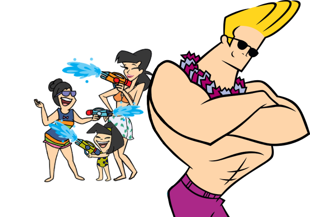 Johnny Bravo (623x436), Png Download