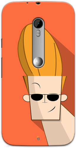 Johnny Bravo Motorola Mobile Cover - Johnny Bravo (388x500), Png Download
