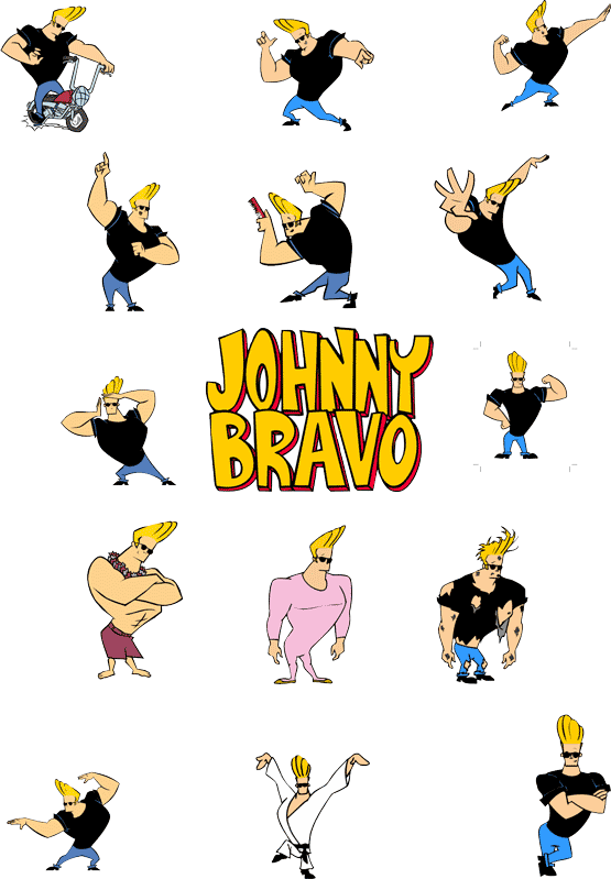 Johnny Bravo Characters - Johnny Bravo Character (555x799), Png Download
