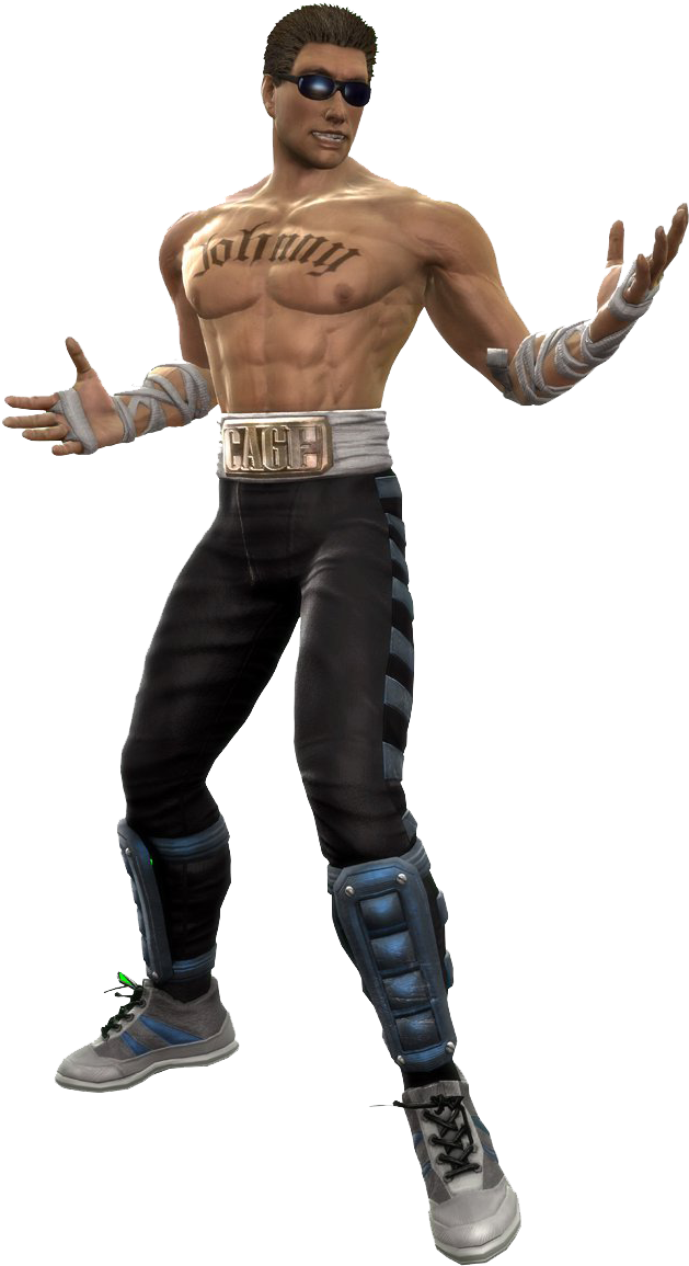 Johnny - Mortal Kombat Johnny Cage (702x1240), Png Download