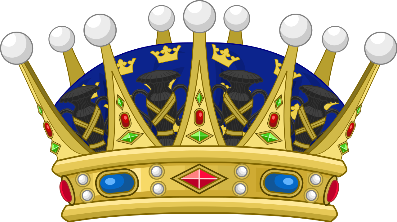 Svg Library Download Heraldique Suede Couronne Wikipedia - Crown Prince (1280x716), Png Download