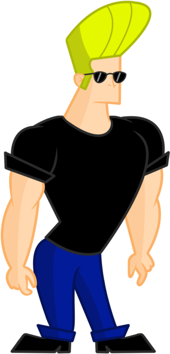 Johnny Bravo By Tiny Toons Fan - Cartoon (400x746), Png Download