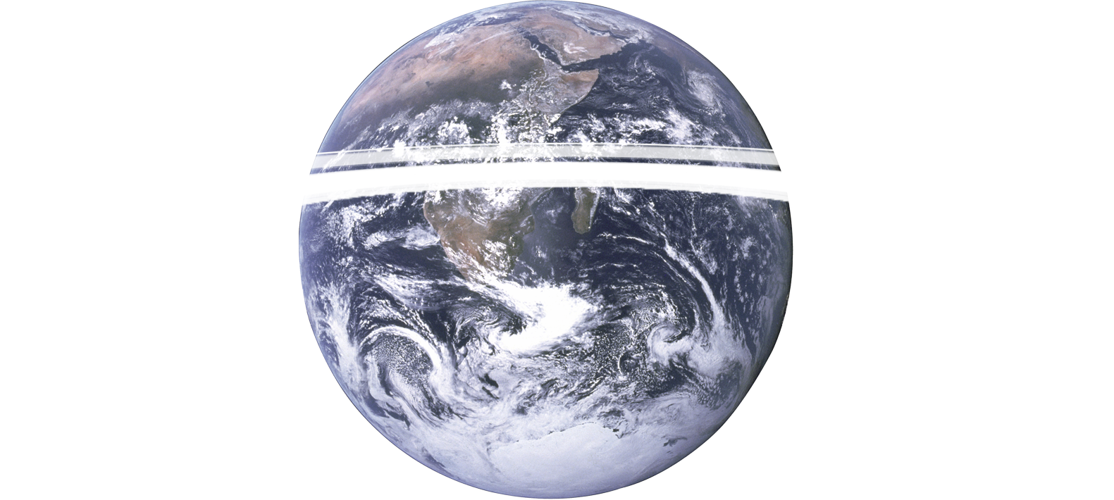 Earth With Rings (1581x710), Png Download