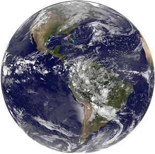 Nasa Earth Png Clip Art Black And White Library - Earth Seen From Space Noaa (480x360), Png Download