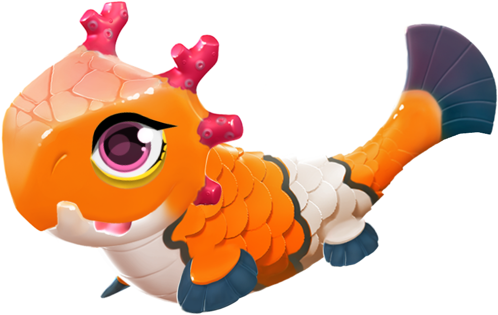 Clownfish Dragon Baby - Portable Network Graphics (1009x638), Png Download