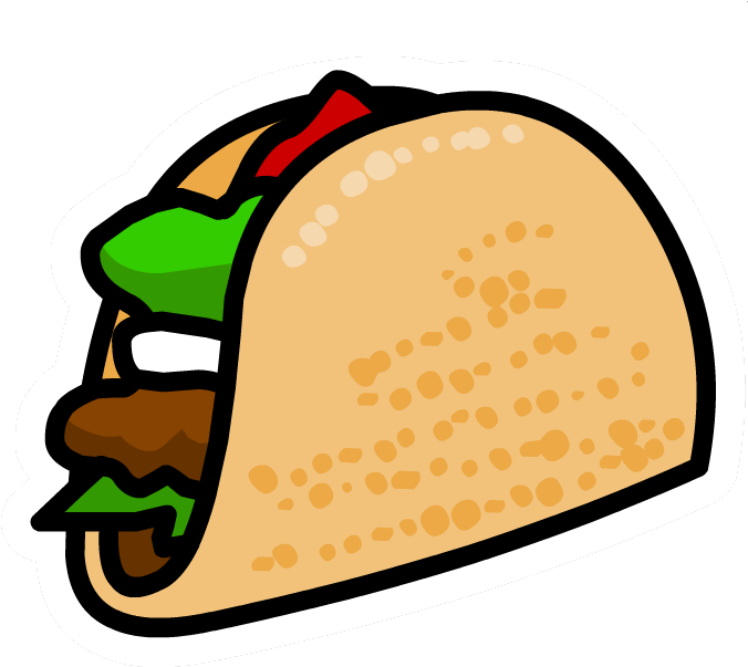 Tacos Clipart Crunchy - Taco Png (683x632), Png Download