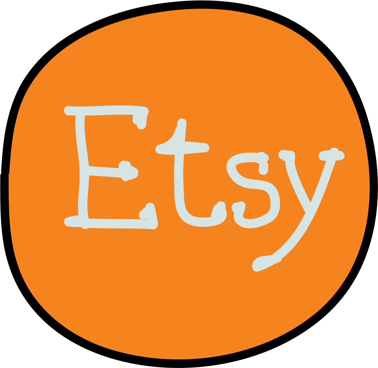Etsy Icon - Etsy Icon Png (1600x1600), Png Download
