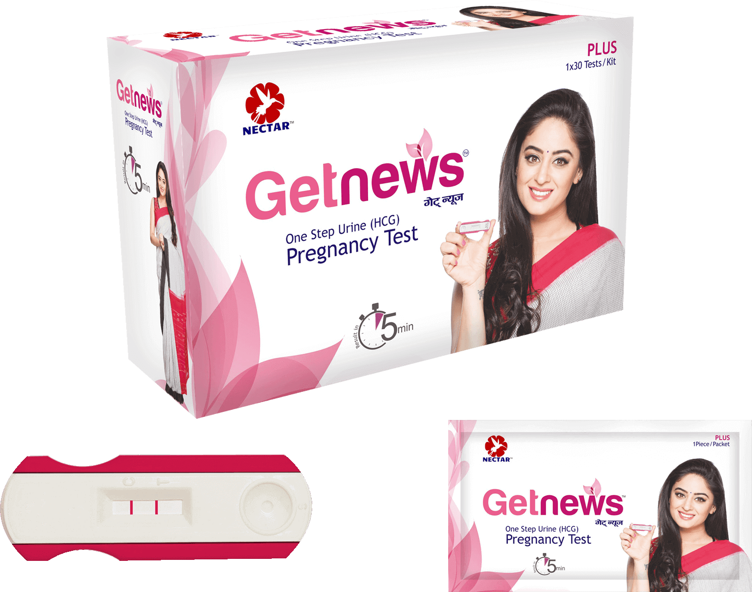 Getnews Plus - Get News Pregnancy Test (1500x1180), Png Download
