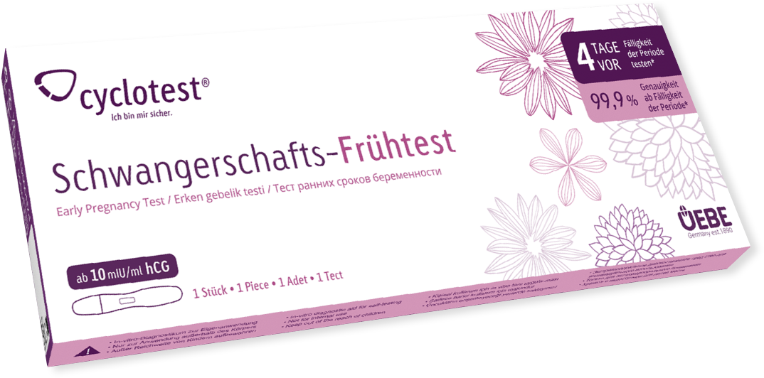 Cyclotest Early Result Pregnancy Test - Cyclotest (1100x740), Png Download