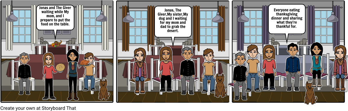 Giver\jonas At Your Thanksgiving Dinner - Cartoon (1164x385), Png Download