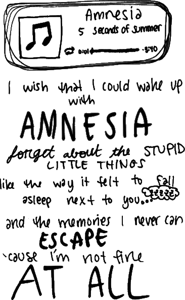 Clipart Info - 5sos Lyric Clipart (366x594), Png Download