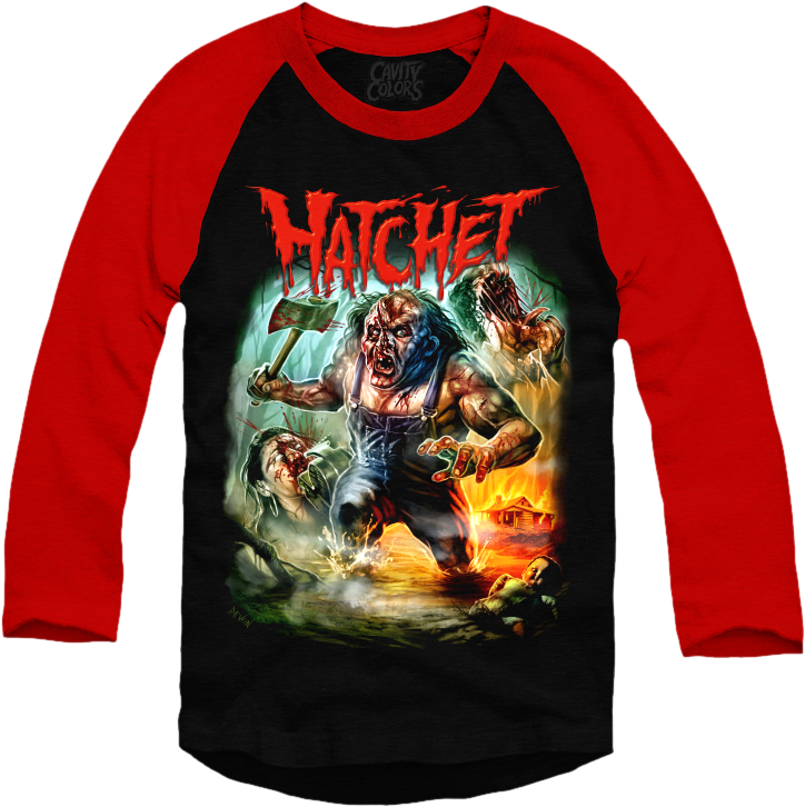 Hatchet - Baseball Shirt - Victor Crowley T Shirt (828x758), Png Download