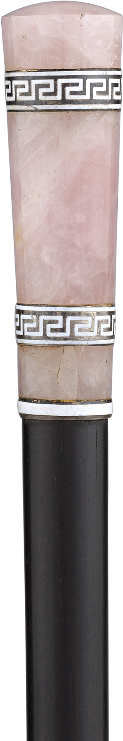 Art Deco Rose Quartz Cane - Western Concert Flute (2000x2500), Png Download