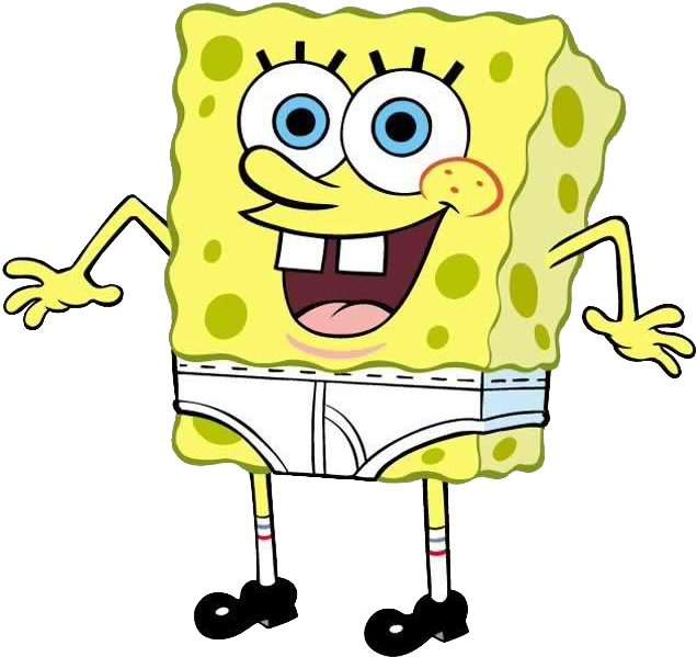 Imagenes De Png Bob Esponja - Spongebob Squarepants In His Underwear (638x623), Png Download