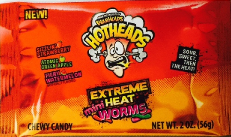 More Views - Warheads Hotheads Chewy Candy, Extreme Heat, Tropical, (800x800), Png Download