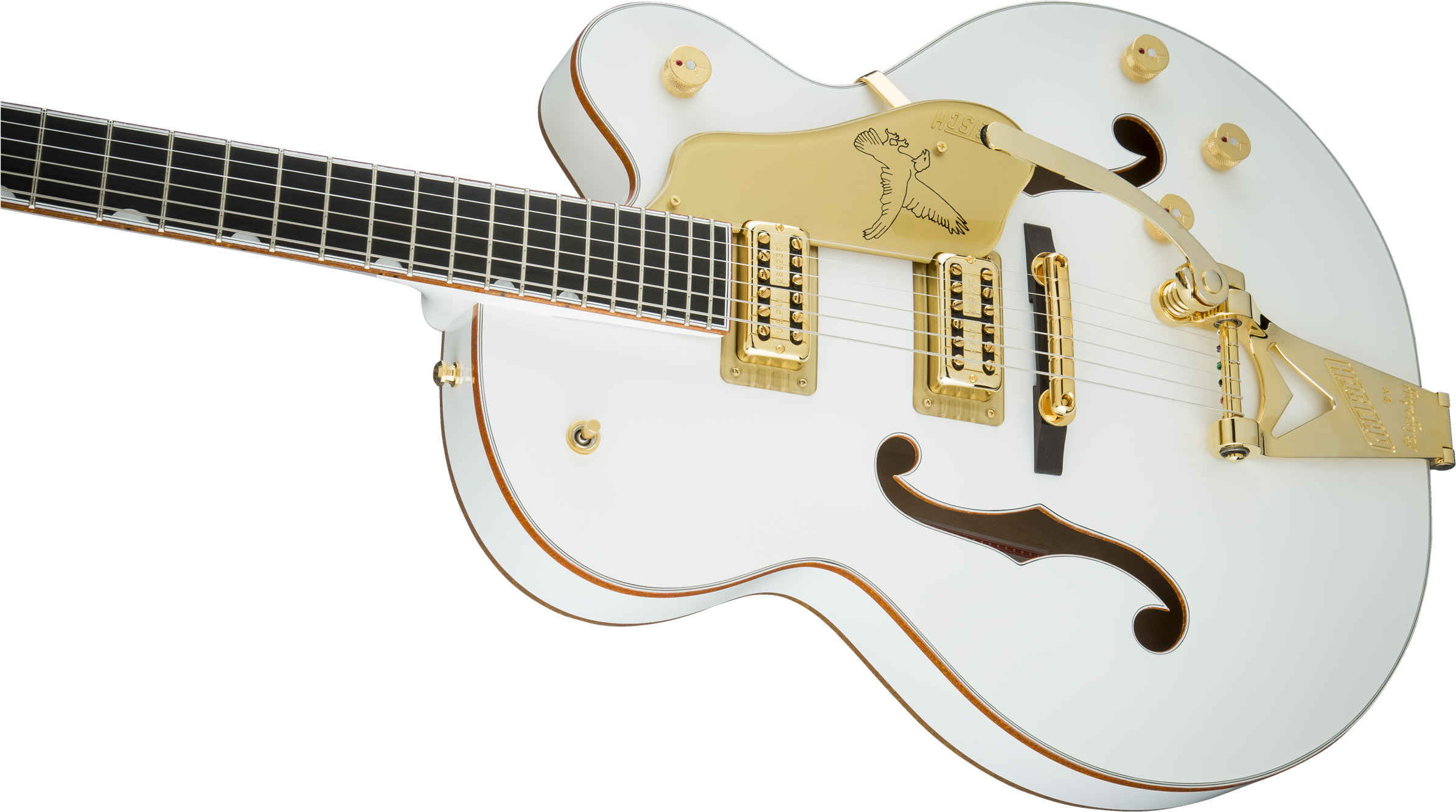 Local Dealers Online Dealers - Gretsch G6136t Players Edition White Falcon, Bigsby (2400x1342), Png Download