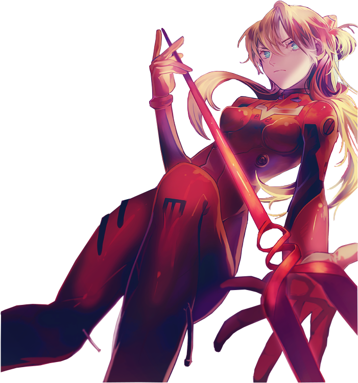 45 Clip Glock - Asuka Transparent (700x988), Png Download