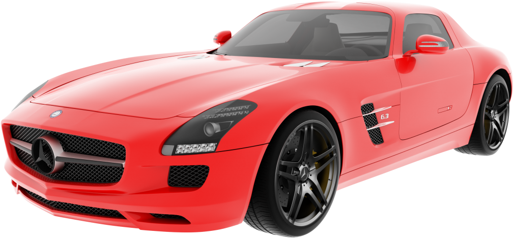 Red Mercedes Png - Mercedes-benz (1024x486), Png Download
