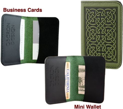 Leather Card Holder - Oberon Design Leather Women's Wallet Bold Celtic | (600x514), Png Download