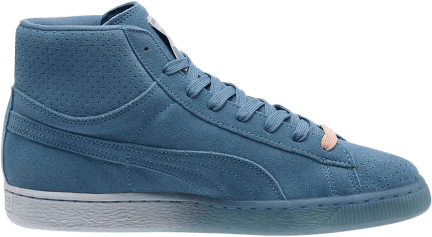 Pink Dolphin X Suede Classic Mid 'blue Heaven' - Sneakers (850x466), Png Download
