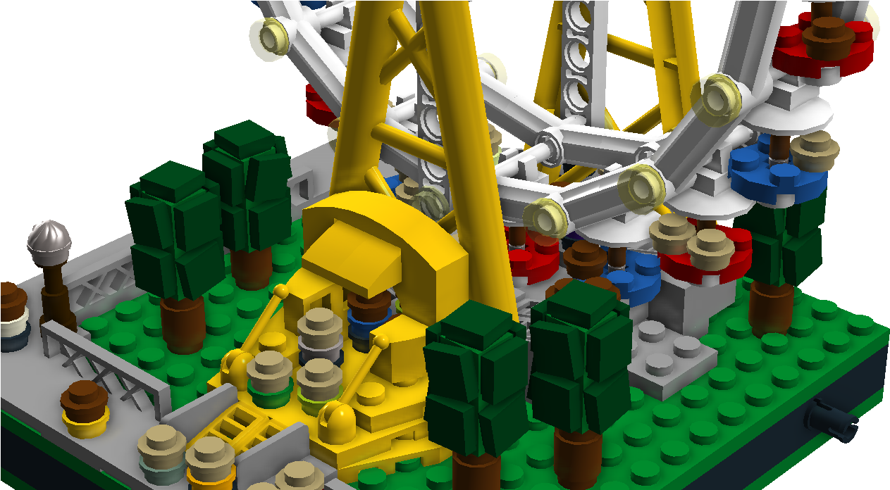 Ferris Wheel - Lego (1342x695), Png Download